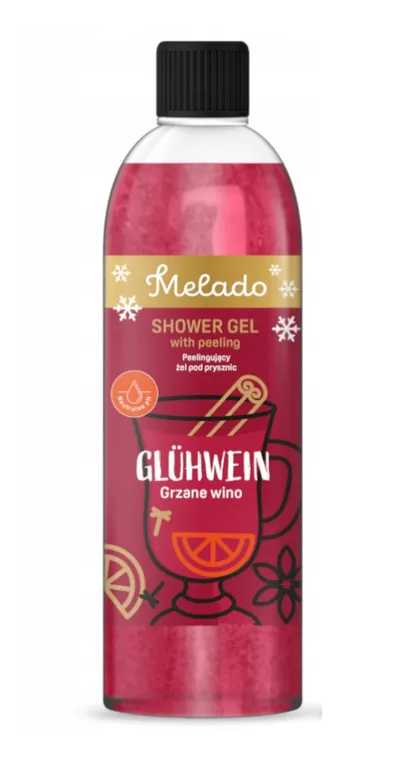 Melado Shower Gel with Peeling Glühwein (Peelingujący żel pod prysznic `Grzane wino`)