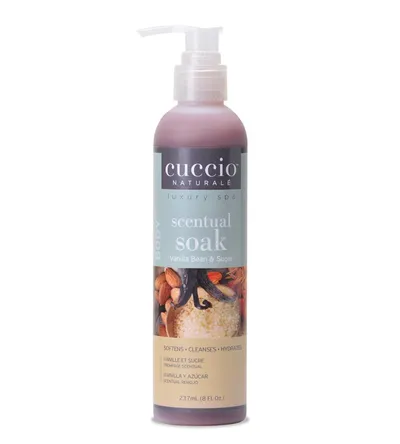 Cuccio Naturale Luxury Spa, Scentual Soak Vanilla Bean & Sugar (Aqua żel zmiękczający do dłoni i stóp `Wanilia i Cukier`)