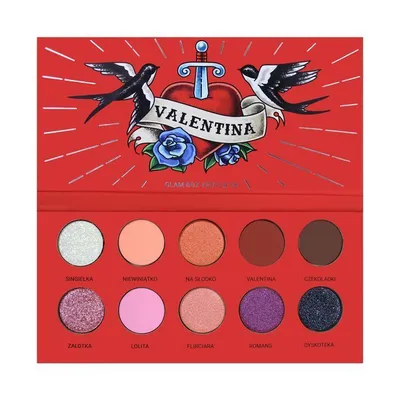 Glam Shop GlamBOX, Edycja 18 Paleta cieni do oczu `Valentina`