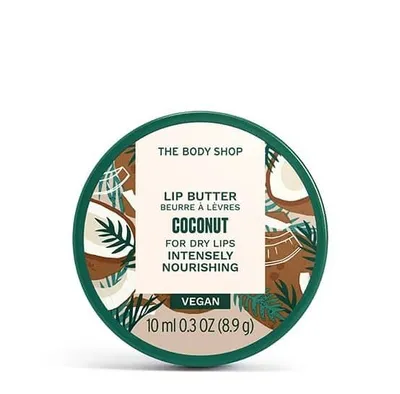 The Body Shop Vegan Lip Butter, Coconut (Wegańskie masełko do ust `Kokos`)