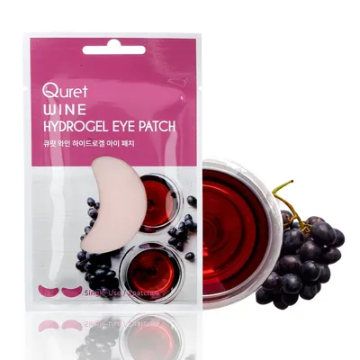Quret Wine Hydrogel Eye Patch (Rozświetlające płatki pod oczy)