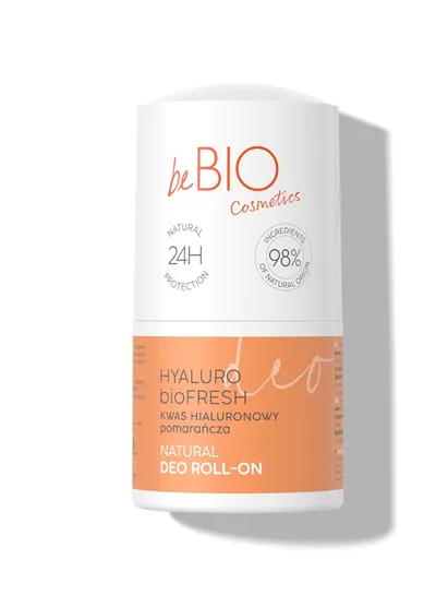 beBIO Hyaluro BioFresh (Naturalny deo roll z kwasem hialuronowym i ekstraktem z pomarańczy)
