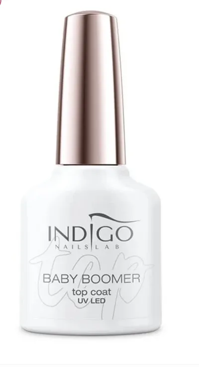 Indigo Nails Lab Baby Boomer Top Coat UV Led (Top do lakierów hybrydowych)