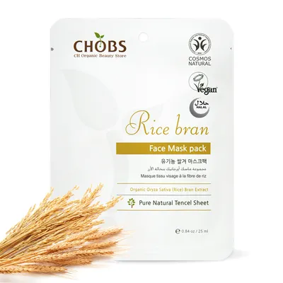 Chobs Face Mask Pack Rice Bran (Maseczka do twarzy rozjaśniająca)