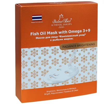 Sabai Thai Authentic Thai Spa, Fish Oil Mask with Omega 3 + 9 (Maska na bazie tranu)