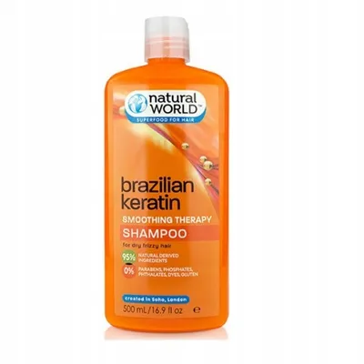 Natural World Brazilian Keratin Smoothing Therapy Shampoo (Szampon wygładzający)