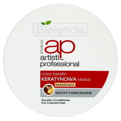 Bielenda Studio AP Artisti Professional, Color Keratin, Maska do włosów farbowanych