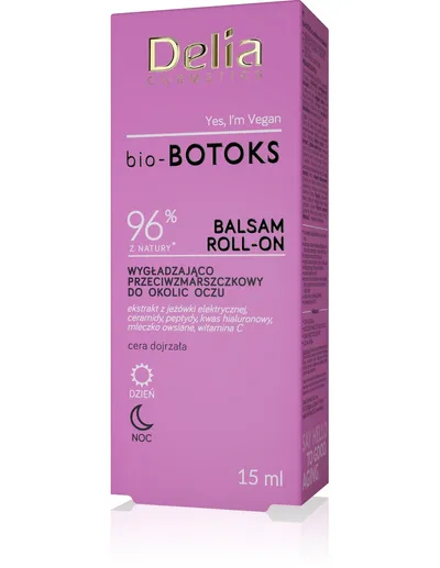 Delia bio-Botoks, Balsam roll-on wygładzająco-przeciwzmarszczkowy do okolic oczu