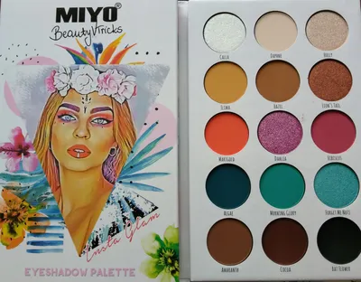 MIYO Miyo x Beauty V Tricks, Insta Glam Eyeshadow Palette (Paleta 15 cieni)