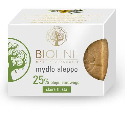 Bioline Mydło Aleppo 25% oleju laurowego do skóry tłustej