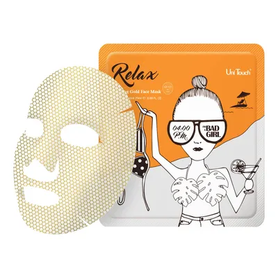 UniTouch Relaxing Gold Face Mask (Maska do twarzy w płachcie)