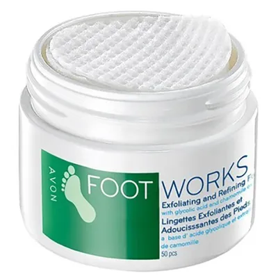 Avon Foot Works, Beautiful, Dual Action Pedi - Peel (Płatki peelingujące do stóp)