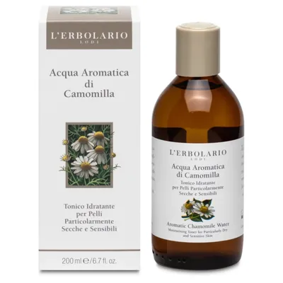 L'Erbolario Acqua Aromatica Di Camomilla, Tonico Idratante per Pelli Particolarmente Secche e Sensibili (Hydrolat - aromatyzowana woda z rumianku - kojący tonik do cery suchej i wrażliwej)