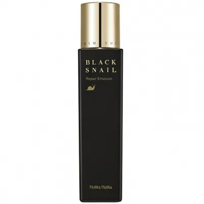 Holika Holika Prime Youth, Black Snail, Repair Emulsion (Lekka emulsja nawilżająca do twarzy)
