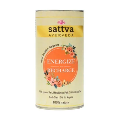 Sattva Ayurveda Energize & Recharge, Bath Salt (Sól do kąpieli o działaniu energetyzującym)