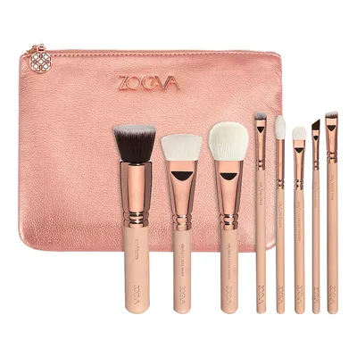 Zoeva Rose Golden Vol. 2, Luxury Brush Set (Zestaw 8 pędzli do makijażu twarzy)