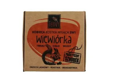 Ferny Kobieca kostka myjąca 3w1 `Wiewiórka`