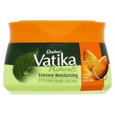 Dabur Vatika Naturals, Extreme Moisturizing Styling Hair Cream (Nawilżający krem do włosów `Migdał, miód i aloes`)