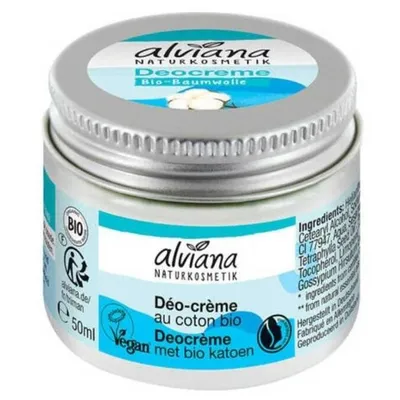 Alviana Naturkosmetik Organic Cotton Deodorant Cream (Dezodorant w kremie z bawełną)