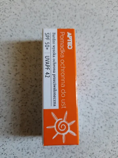 Apteo Pomadka ochronna do ust  z filtrem SPF50 +