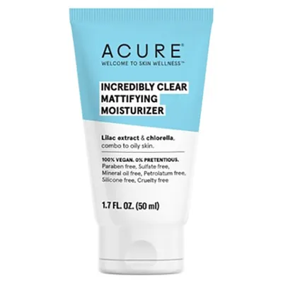 Acure Incredibly Clear Mattifying Moisturizer (Matująco - nawilżający krem do twarzy)