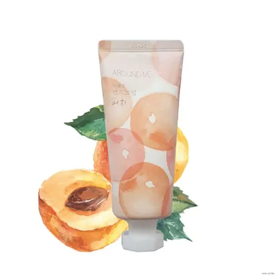 Welcos Around Me Perfumed Hand Cream Peach (Krem do rąk o zapachu brzoskwini)