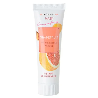 Korres Grapefruit, Instant Brightening Mask (Grejpfrut maska szybko rozświetlająca)