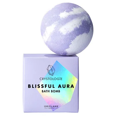Oriflame Crystologie, Blissful Aura Bath Bomb (Kula do kąpieli)