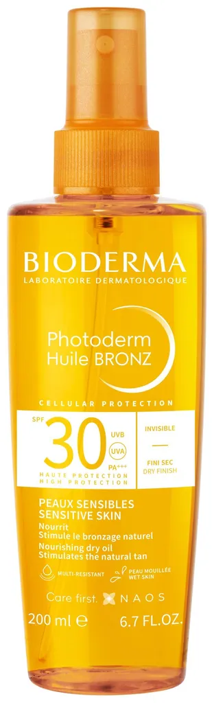 Bioderma Photoderm Huile Bronz SPF 30+ (Suchy olejek przyspieszający opalanie)