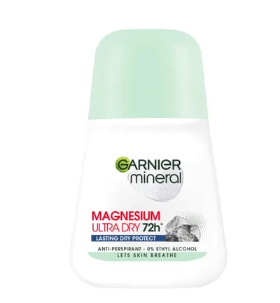 Garnier Mineral Magnesium Ultra Dry Antiperspirant Roll-on  72h (Antyperspirant 72h przeciw przykremu zapachowi z tlenkiem magnezu (nowa wersja))
