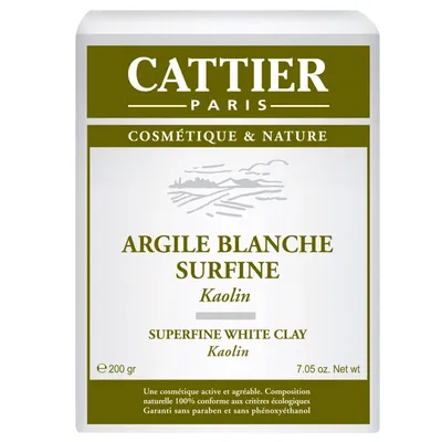 Cattier Argile Blanche Surfine (Maseczka glinka biała)