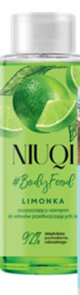 Niuqi #BodyFood, Oczyszczający szampon do włosów przetłuszczających się