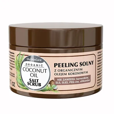 GlySkinCare Organic Coconut Oil Salt Scrub (Peeling solny z organicznym olejem kokosowym)