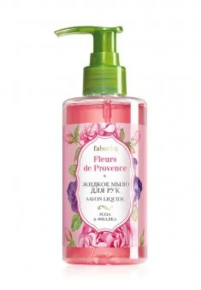 Faberlic Fleurs de Provence, Mydło w płynie `Róża i fiołek`