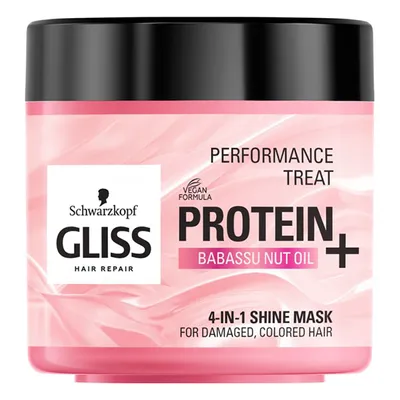 GLISS Performance Treat, Protein + Babassu Nut Oil, 4-in-1 Shine Mask (Dodająca blasku maska do włosów 4w1)