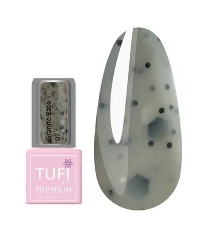 Tufi Profi Premium, Granite Base (Baza do paznokci z efektem kamienia granitowego)