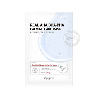 Some by MI Real AHA BHA PHA Calming Care Mask (Maska w płachcie z kwasami)