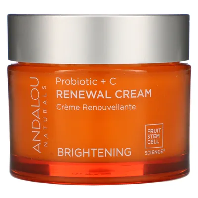 Andalou Naturals Probiotic + C, Renewal Cream (Rozświetlający krem na dzień)
