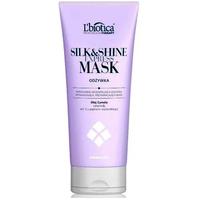 L'biotica Professional Therapy, Silk & Shine Express Mask (Intensywnie regenerująca odżywka wygładzająca, przywracająca blask)