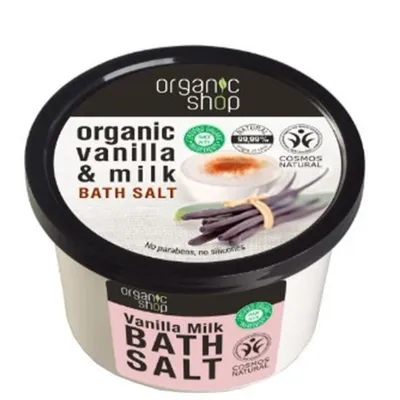 Organic Shop Vanila & Milk, Bath Salt (Sól do kąpieli)