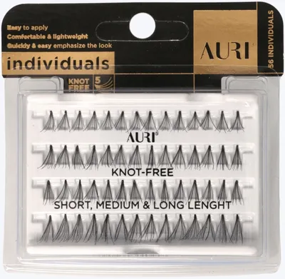 Auri All in One Individuals Knot-free Short, Medium and Long Length (Kępki rzęs mix długości)