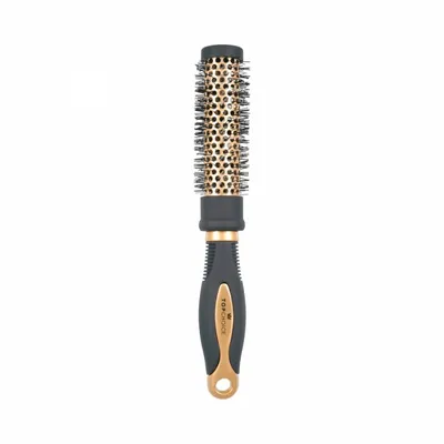 Top Choice Exclusive Hair Brush Black/ Gold (Szczotka do modelowania włosów  okrągła 62082)