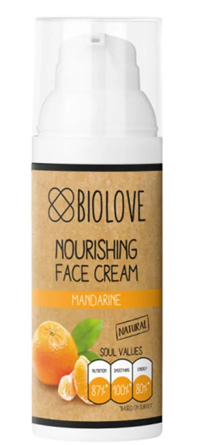 Biolove Mandarine, Nourishing Face Cream (Odżywczy krem do twarzy `Mandarynka`)