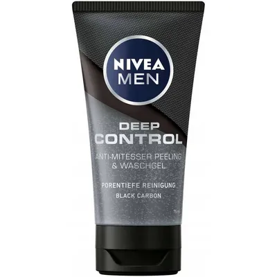Nivea Men, Deep Control Anti-Mitesser Peeling und Waschgel (Peeling i żel do twarzy 2 w 1)