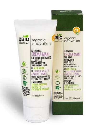 Organic Innovation Naturalny odżywczy krem aloesowy do rąk `Malwa Dzika i Prawoślaz Lekarski`