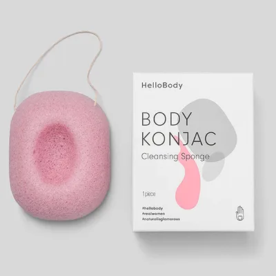 HelloBody Body Konjac Cleansing Sponge (Gąbka do mycia ciała Konjac)
