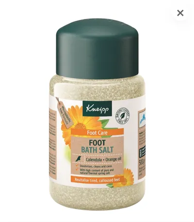 Kneipp Foot Care, Foot Bath Salt Calendula & Orange Oil (Kryształki do kąpieli stóp z olejkiem z pomarańczy)