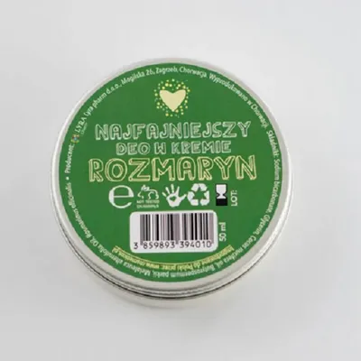 Najfiniji Sapuni Najfajniejszy dezodorant w kremie `Rozmaryn`