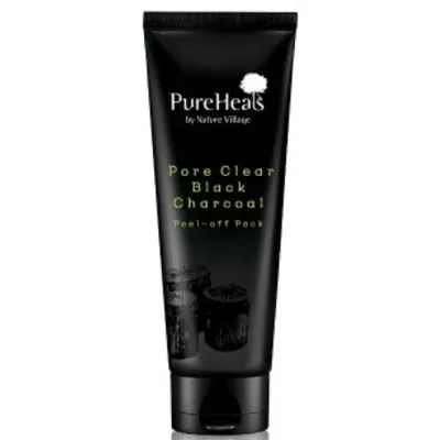 Pure Heals Pore Clear, Black Charcoal Peel-Off Pack (Maseczka do twarzy dla kobiet i mężczyzn)