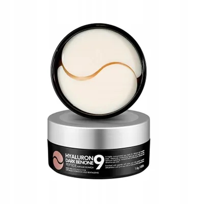 Medi Peel Hyaluron Dark Benone Peptide 9 Ampoule Eye Patch (Hydrożelowe płatki pod oczy)
